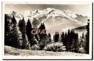 Assy Passy Old Postcard Mont Blanc and & # 39aiguille noon