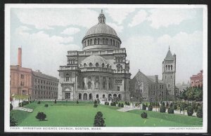 Christian Science Church, Boston, Mass., Early Postcard, Detroit Publishing Co.