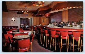 DETROIT, Michigan Mi ~ Roadside MARIO'S RESTAURANT Bar Interior c1960s Postcard