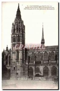 Caudebec en Caux - L & # 39Eglise Notre Dame - Old Postcard