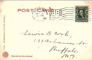 Postcard PANORAMIC SCENE Corning New York NY AJ4147