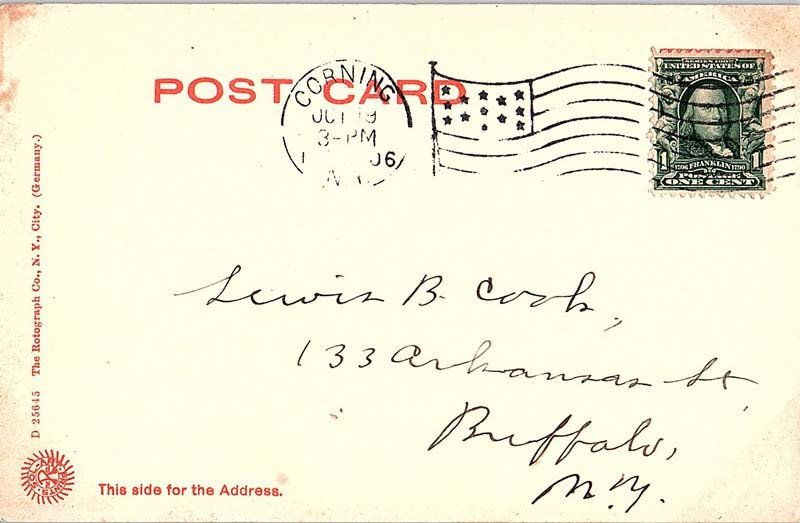 Postcard PANORAMIC SCENE Corning New York NY AJ4147