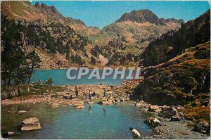 Modern Postcard Valley of Aran Llong Lake Peak and Neck of Ratera