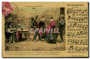 Old Postcard Folklore The Velay bourree