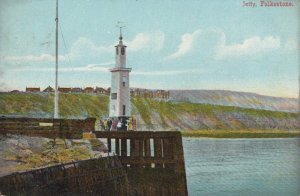 Kent Postcard - The Jetty, Folkestone    RS23595