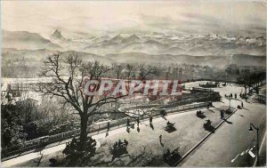 'Old Postcard The chain of Pau Pyrenees and the Pic du Midi d''Ossau'