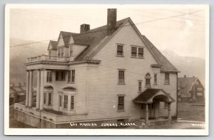 Juneau Alaska RPPC Governors Mansion House Real Photo Postcard W22