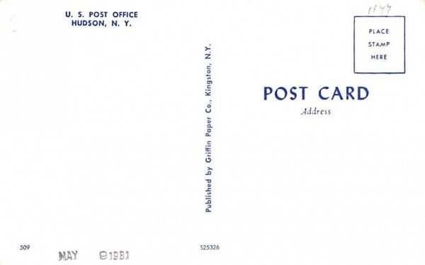 US Post Office Hudson, New York