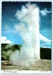 3 -4x6 Postcards YELLOWSTONE NATIONAL PARK ~ Minerva Terrace & Geysers c1970s