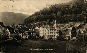 CPA AK Bad Herrenalb- Hotel Post GERMANY (903126)