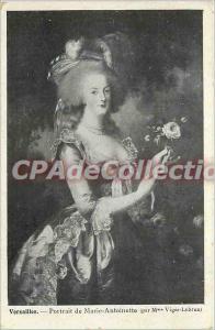 Postcard Old Versailles Portrait Marie Antoinette (Ms. Vigee Lebrun)