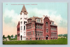 Washington High School Building Olympia Washington WA UNP DB Postcard Q5