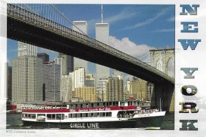 Circle Line Boat Ride Brooklyn Bridge New York City Twin Towers Standing 4 by 6