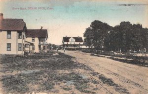 Indian Neck Connecticut Shore Road Scenic View Vintage Postcard JJ658743