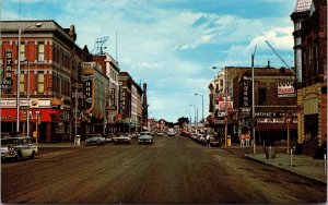 Postcard Business Street Scene in Cheyenne, Wyoming~136493