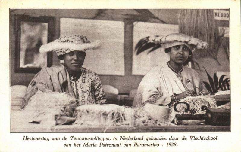 suriname, Expo Rememberance Maria Patronage Braiding School of Paramaribo (1928)