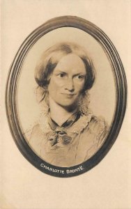 RPPC Charlotte Brontë Novelist Jane Eyre Author c1910s Vintage Postcard