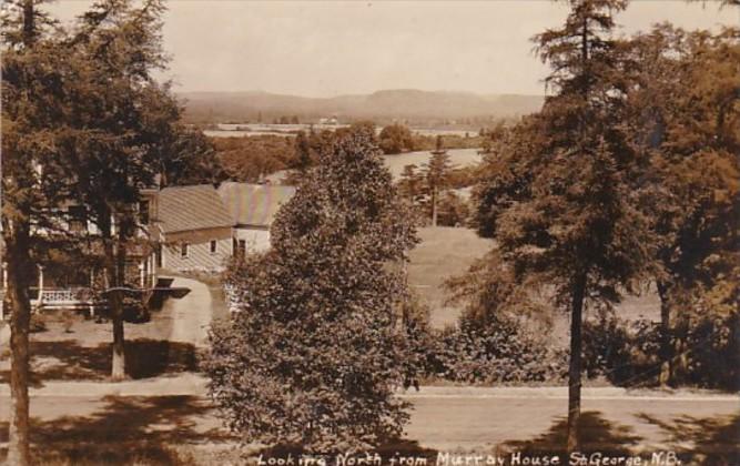 Canada New Brunswick St George Looking North From Murray House Real Photo