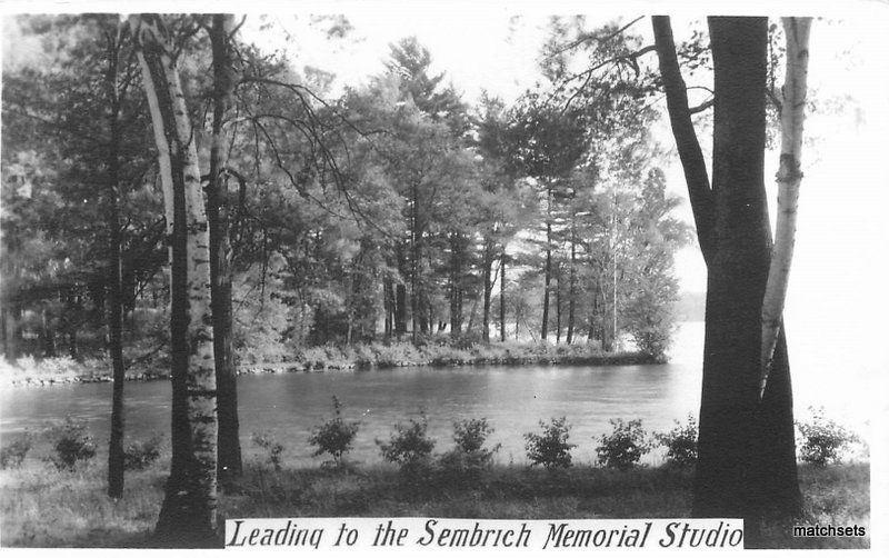 1920s Lake George New York Picturesque Waterfront RPPC real photo postcard 7536 