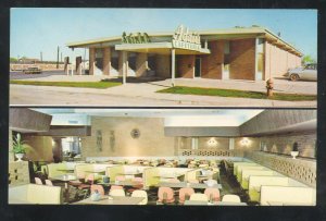 OKLAHOMA CITY OKLAHOMA ADAIR'S CAFETERIA ADVERTISING INTERIOR POSTCARD