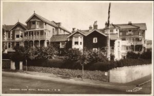 Shanklin Isle of Wight Channel View Hotel c1930 Real Photo Postcard