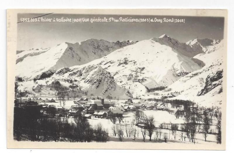 RP France Valloire Raticieres Crey Rond Hiver Alp Real Photo