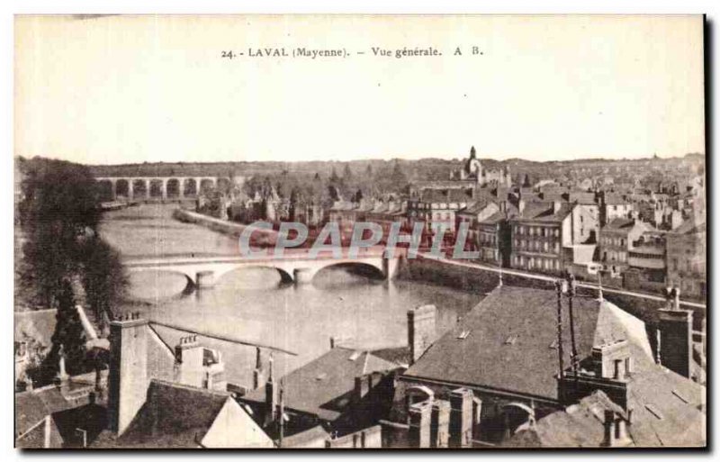 Old Postcard Laval Vue Generale