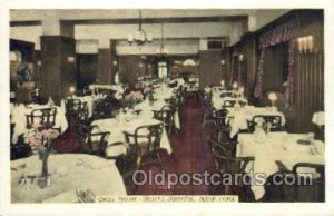 Hotel Bristol, New York City, NYC USA Restaurant Unused 