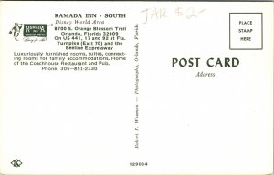 Ramada Inn South Disney World Area Us 441 Beeline Expressway Vintage Postcard 