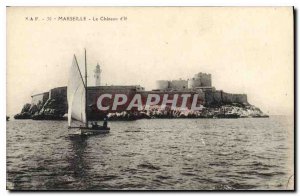 Old Postcard Chateau d'If Marseille