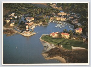 Hilton Head South Carolina~Harbour Town Aerial View~Continental Postcard