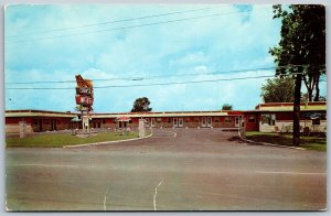 Postcard Cornwall Ontario c1960s Sunset Motel Advertising Owners Z. Brunet
