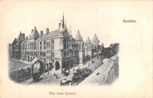 uk3772 the law courts london carriage real photo uk