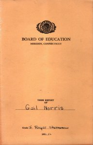 1951  Lot Of 6  Meriden  Connecticut  School  Grade Report Card  8 x 16