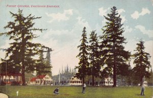 BRITISH COLUMBIA CANADA~PARADE GROUNDS~1910s POSTCARD