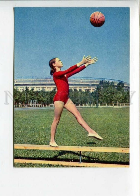 3104736 USSR Gymnastics young girl body stocking Old phot #2-20