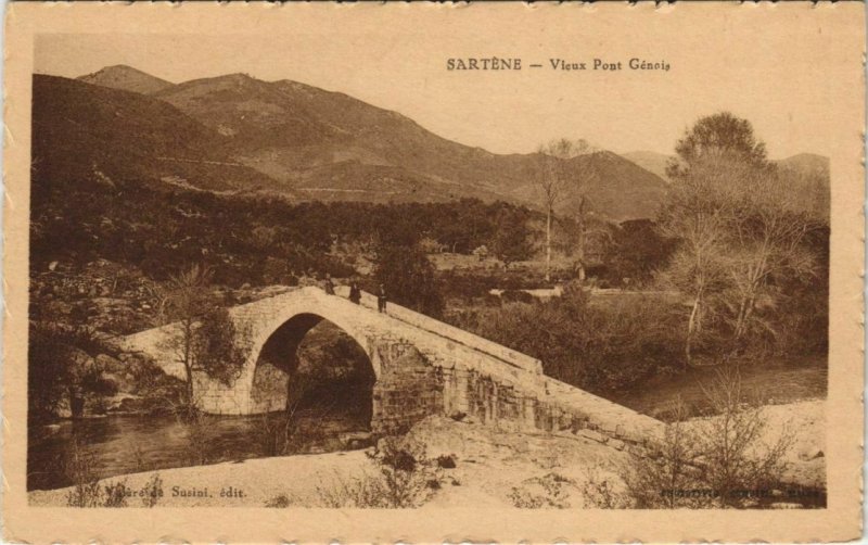 CPA CORSE SARTENE Vieux Pont Genois (804720)