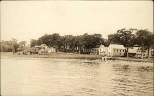 Lincolnville Beach Maine ME Waterfront Buildings c1920s Real Photo Postcard