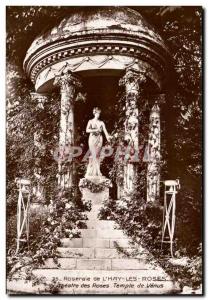 L & # 39Hay Roses - Rose Garden - Temple of Venus Old Postcard