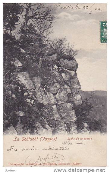 Roche De La Source, La Schlucht, Vosges, France, PU-1908