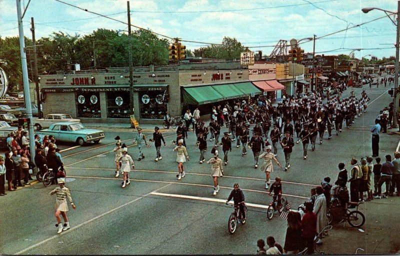 Michigan Hazel Park Senior High School Band Memorial Day Parade 29 May 1966