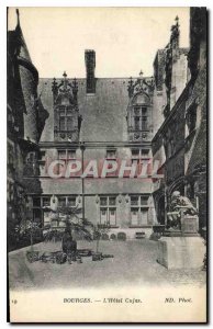 Old Postcard Bourges Hotel Cujas