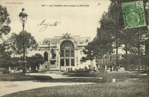 indochina, SAIGON, Vietnam, Le Théâtre Municipal, Theatre (1907) Postcard