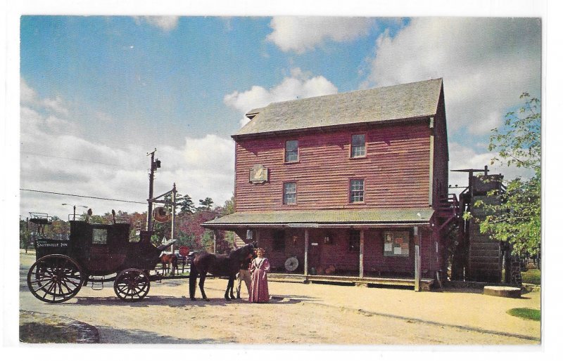 Smithville New Jersey Historic Gryst Mill Horse Drawn Wagon Vintage Postcard