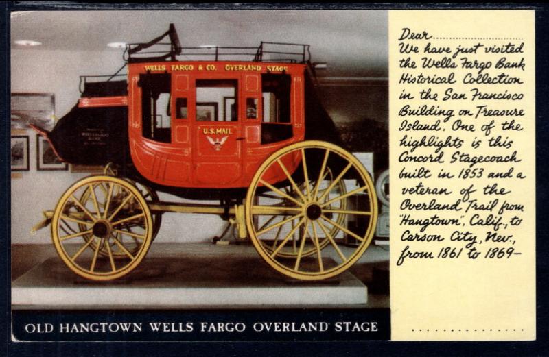 Old Hangtown Wells Fargo Overland Stage BIN