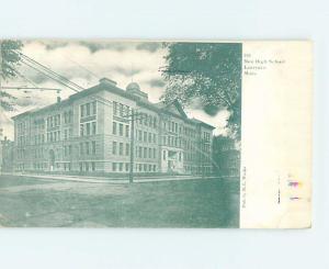 Pre-1907 HIGH SCHOOL Lawrence Massachusetts MA A1953
