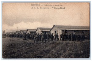 c1910 A.E.F. University Villiams Road Beaune France Unposted Postcard