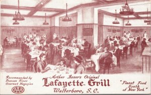Postcard Lafayette Grill in Walterboro, South Carolina~137627