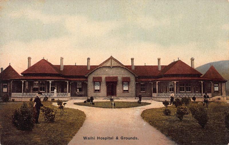 Waihi Hospital & Grounds, New Zealand, Early Postcard, Unused