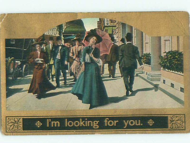 Divided-Back PRETTY WOMAN Risque Interest Postcard AA7884